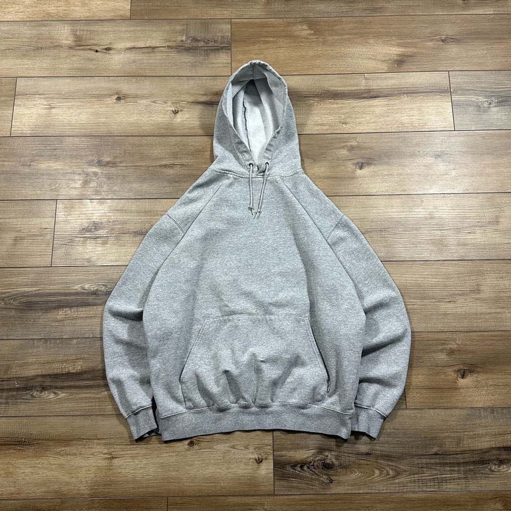 Vintage 2000s Y2K Carhartt Grey Blank Pullover Hoodie